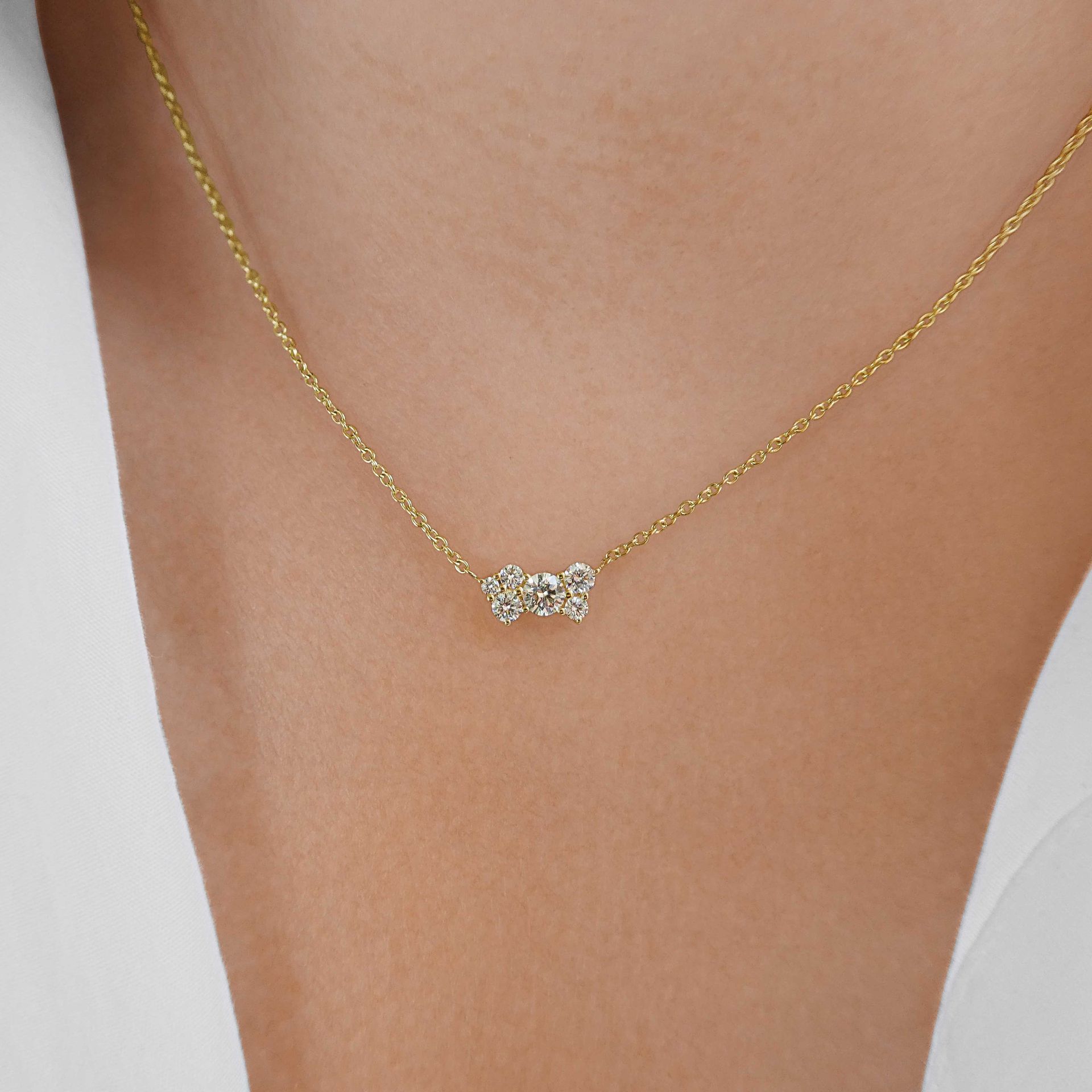 Kimberfire Constellation necklace in white gold.