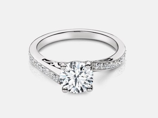 PLC457 Vintage Engagement Ring