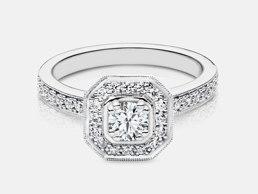 PLC52 Vintage Engagement Ring