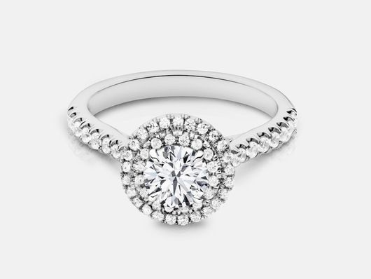 PLC721 Halo Engagement Ring