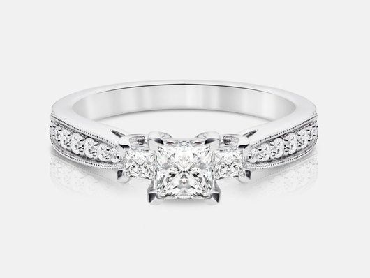 PLC76P Vintage Engagement Ring
