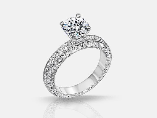 R581 Vintage Engagement Ring