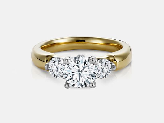 SAZ63Y Three Stone Engagement Ring