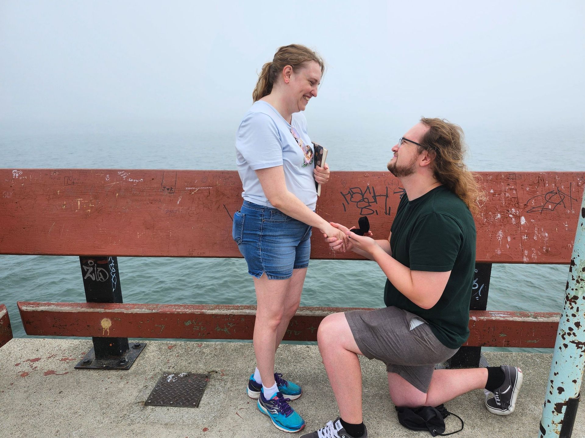 Marriage proposal in Toronto, Garnet and Hannah.