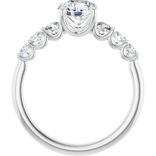 No.10 seven stone engagement ring.