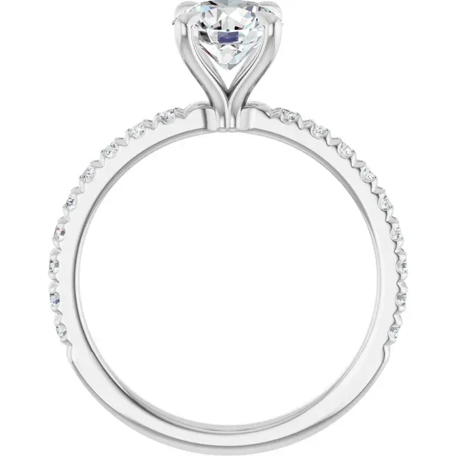 No.3 pavé engagement ring.