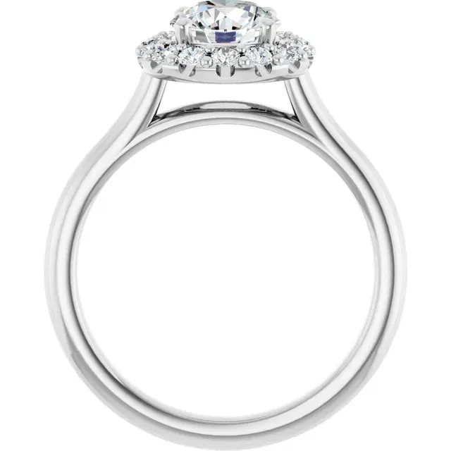 No.5 halo engagement ring.