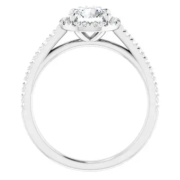 No.6 halo engagement ring.