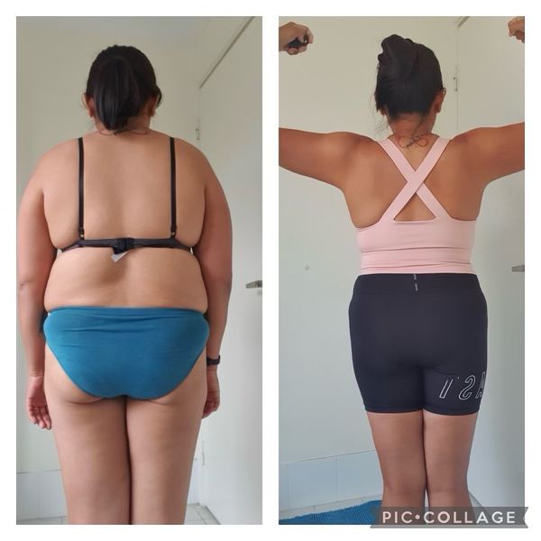 Client before and after picture