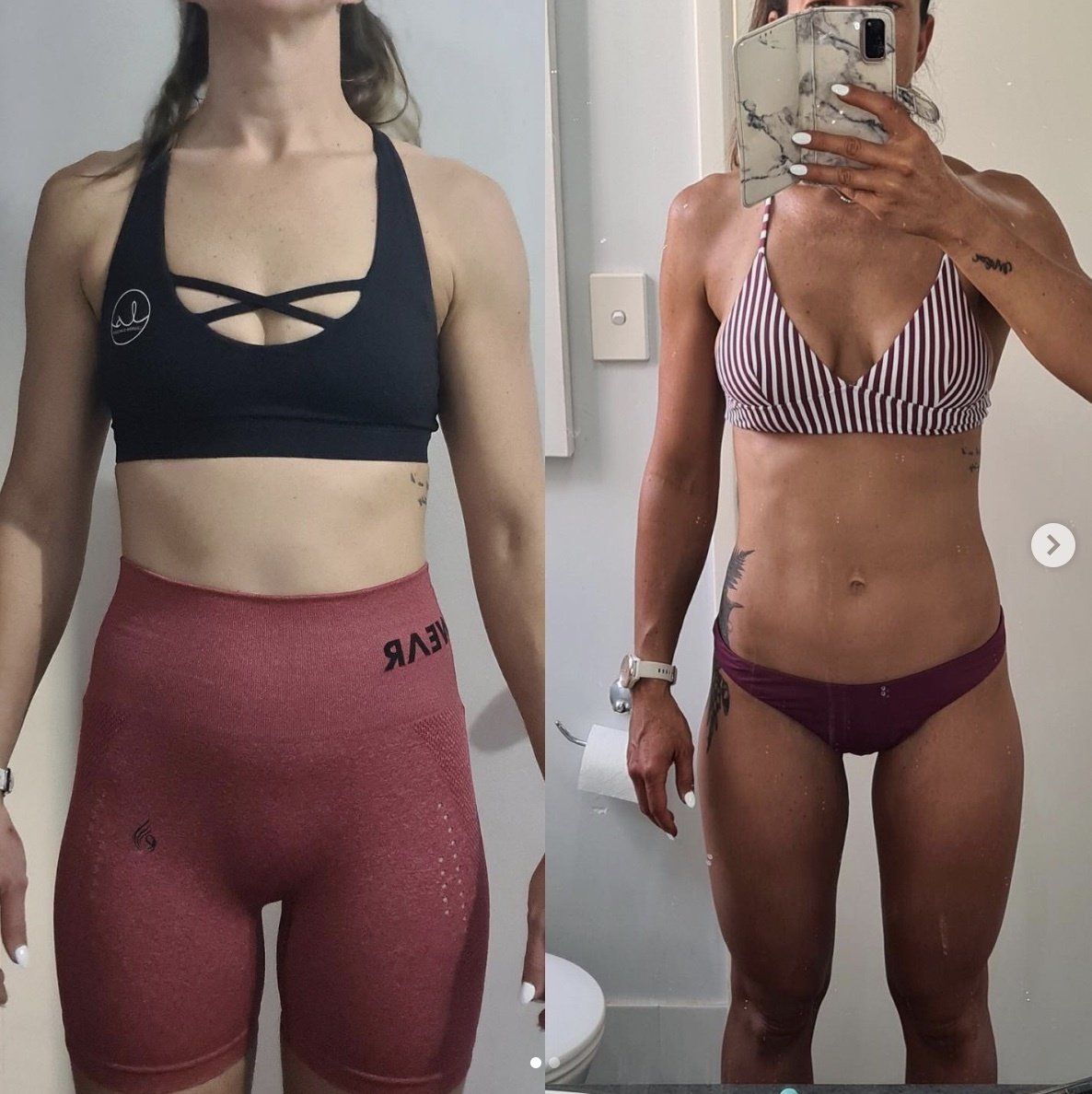 Client before and after picture