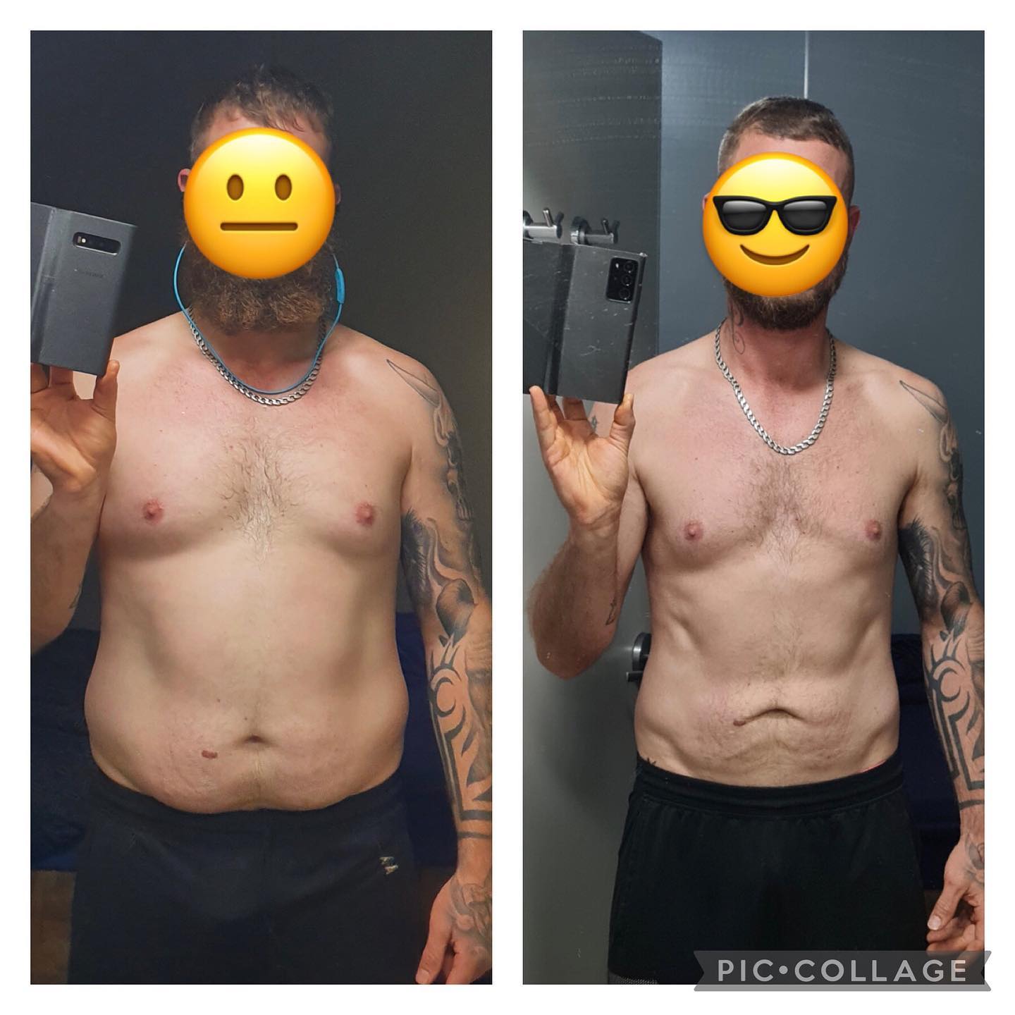 Client before and after picture
