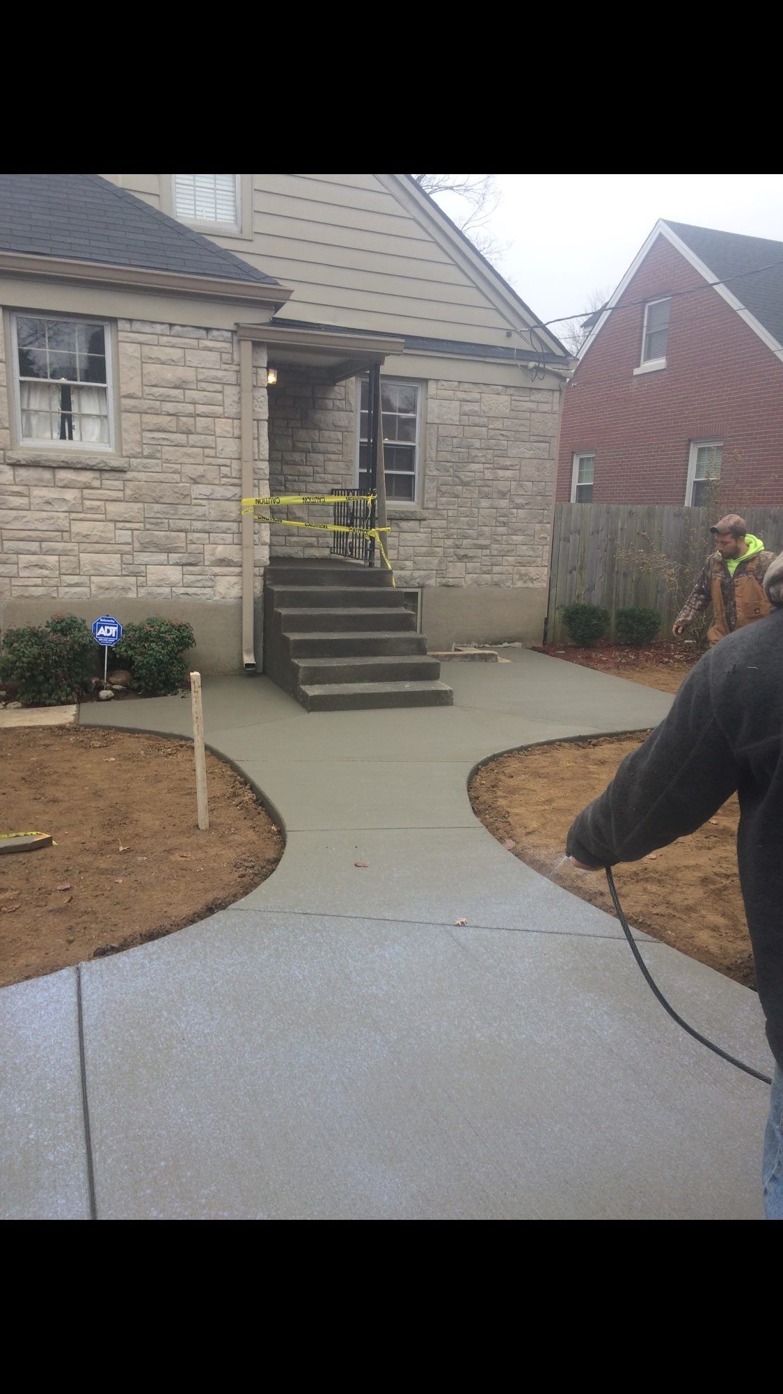 New Install Wet Concrete Stairway | Louisville, KY | S & S Concrete Inc.
