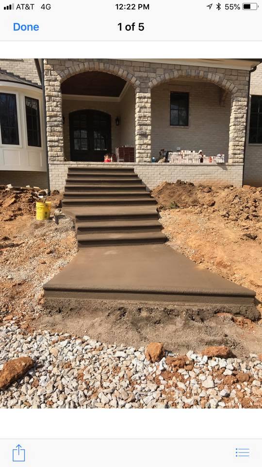 Stairway Concrete New Installation | Louisville, KY | S & S Concrete Inc.