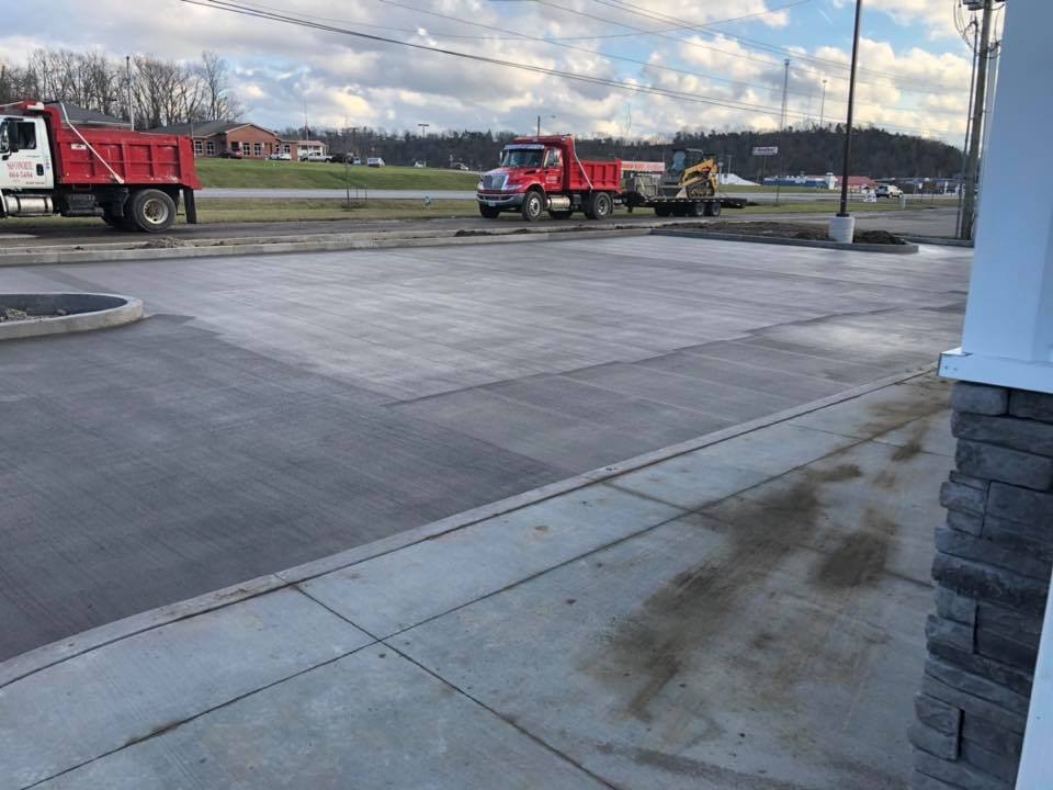 Side of Commercial Concrete | Louisville, KY | S & S Concrete Inc.