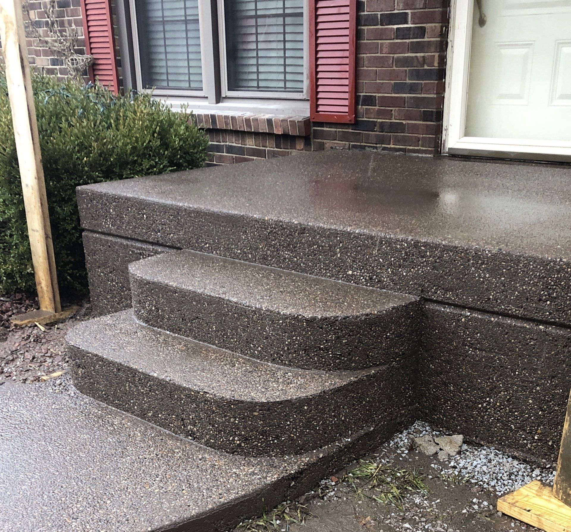 Aggregate Stairway | Louisville, KY | S & S Concrete Inc.