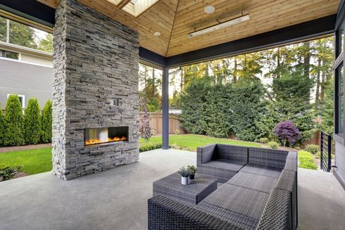 Modern Home With Concrete Patio | Louisville, KY | S & S Concrete Inc.