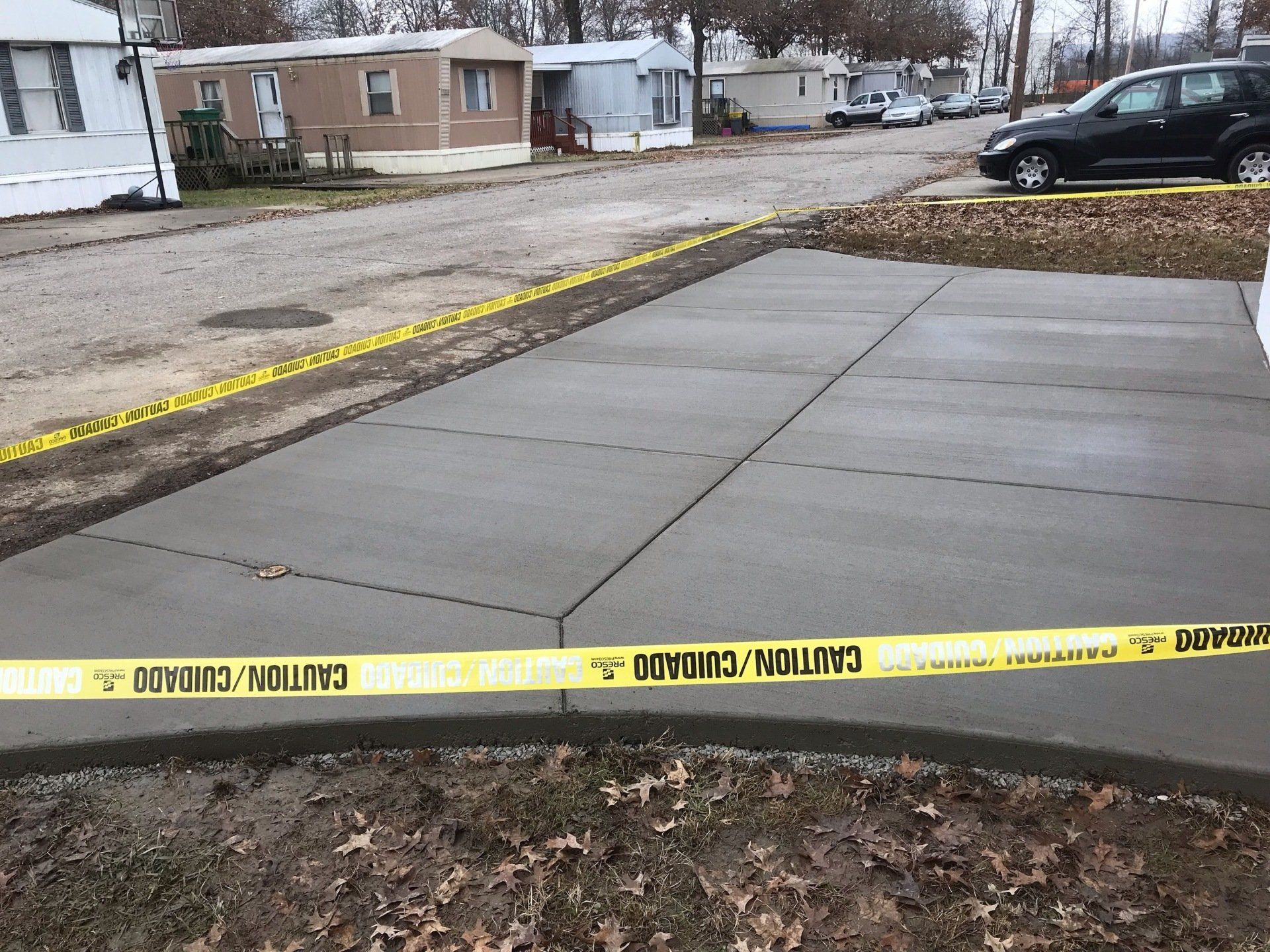 Wet Concrete Driveway | Louisville, KY | S & S Concrete Inc.
