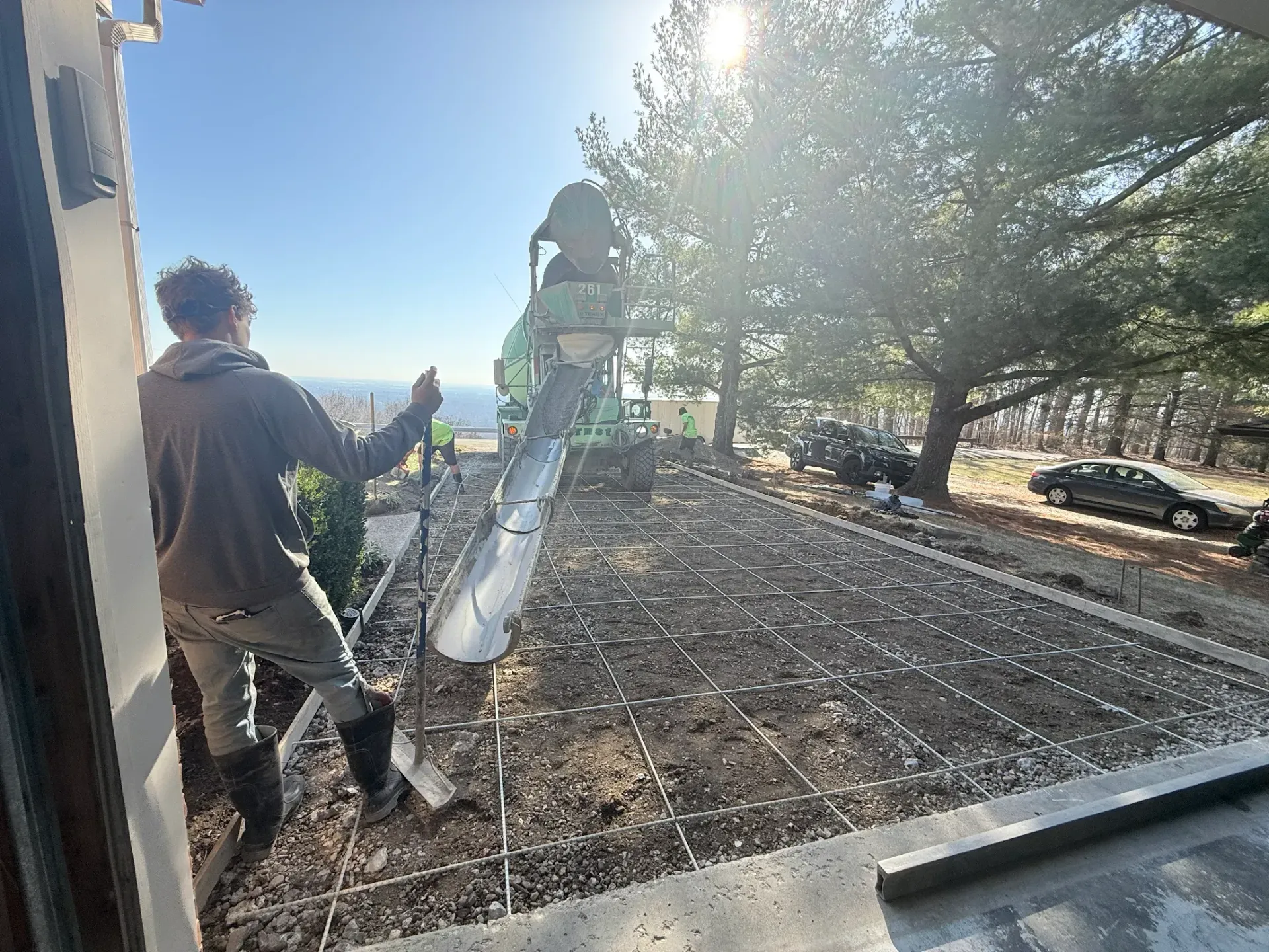 House Garage and Driveway New Installed | Louisville, KY | S & S Concrete Inc.