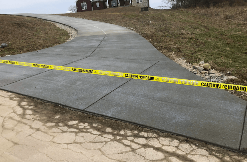 Driveway Wet Concrete | Louisville, KY | S & S Concrete Inc.