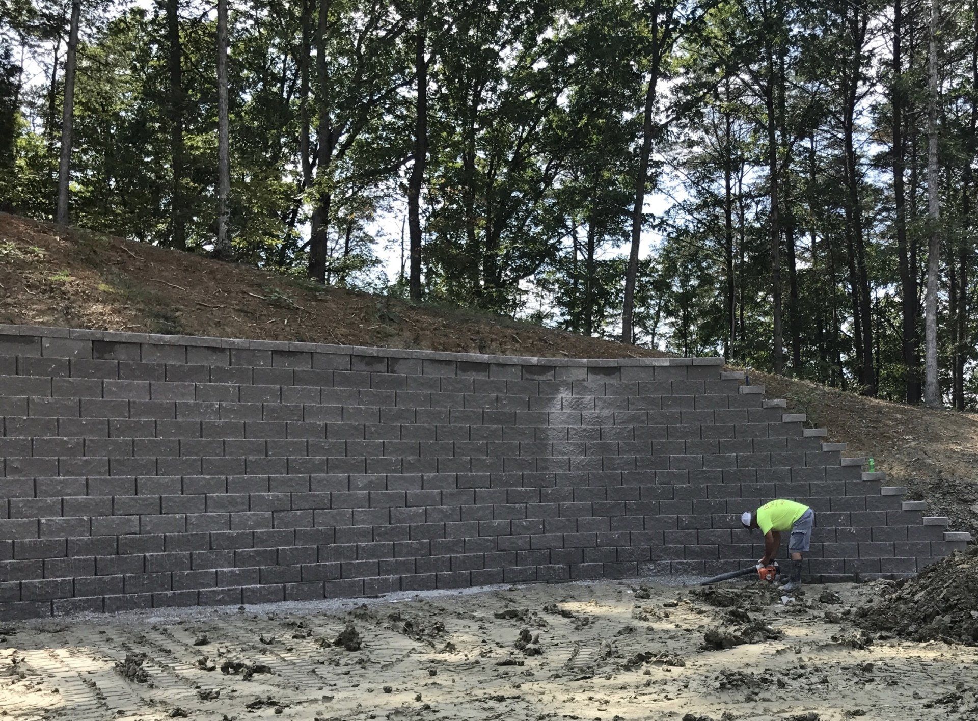 Man Installing Concrete Walls | Louisville, KY | S & S Concrete Inc.