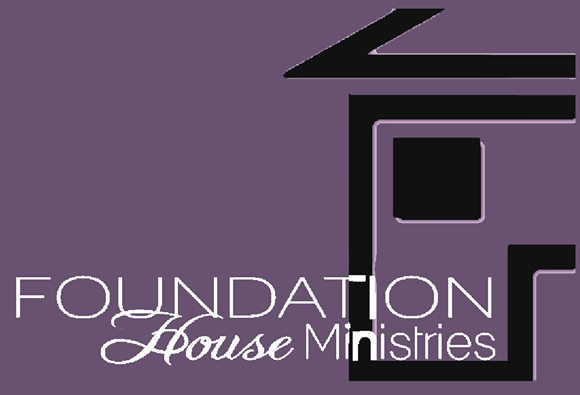 Foundation house ministries logo on a purple background