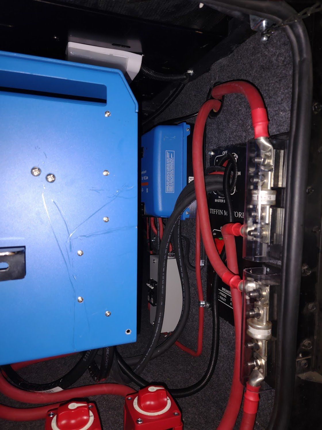 Victron energy devices installed in an RV