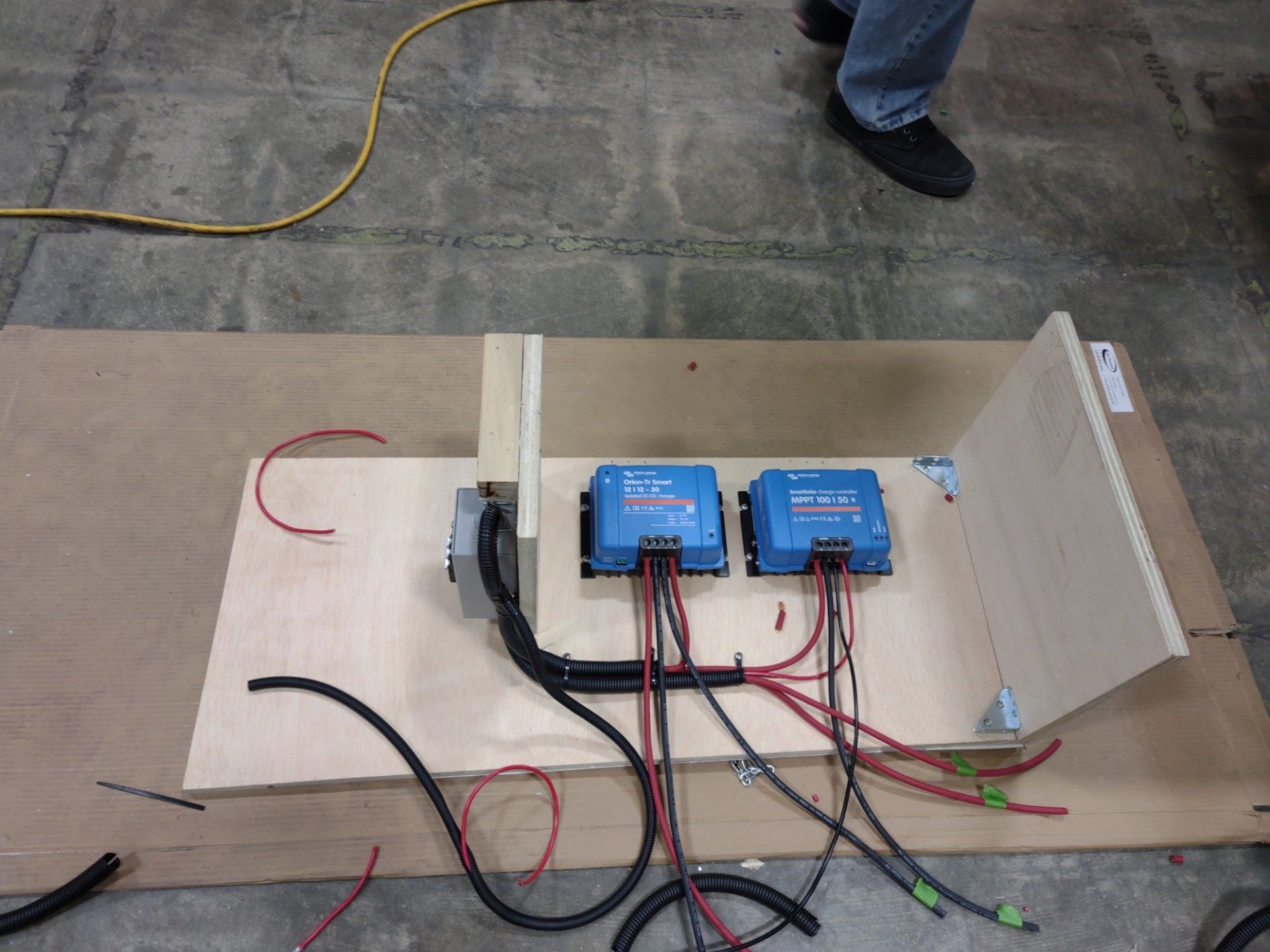 A partial build including victron energy parts