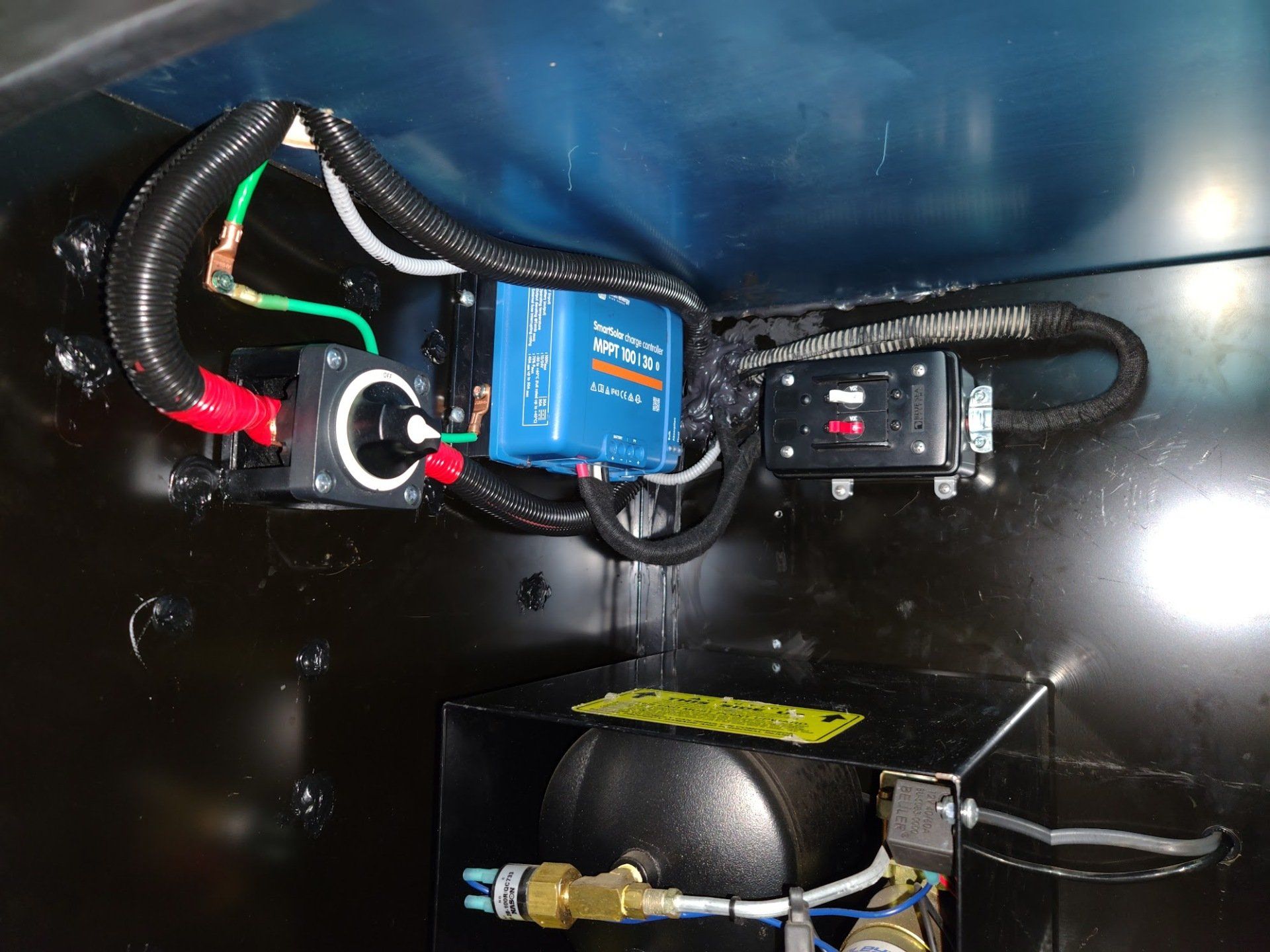 Mid-build of a victron product install for solar