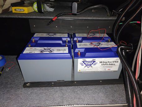 Battle born batteries installed in an Rv