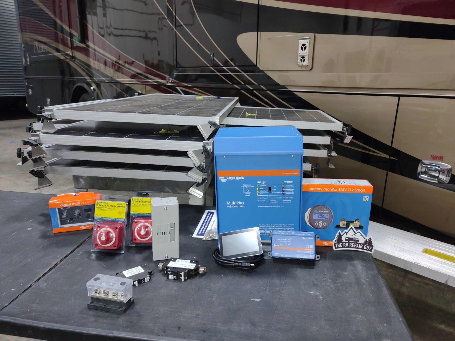 A victron energy parts package for solar.