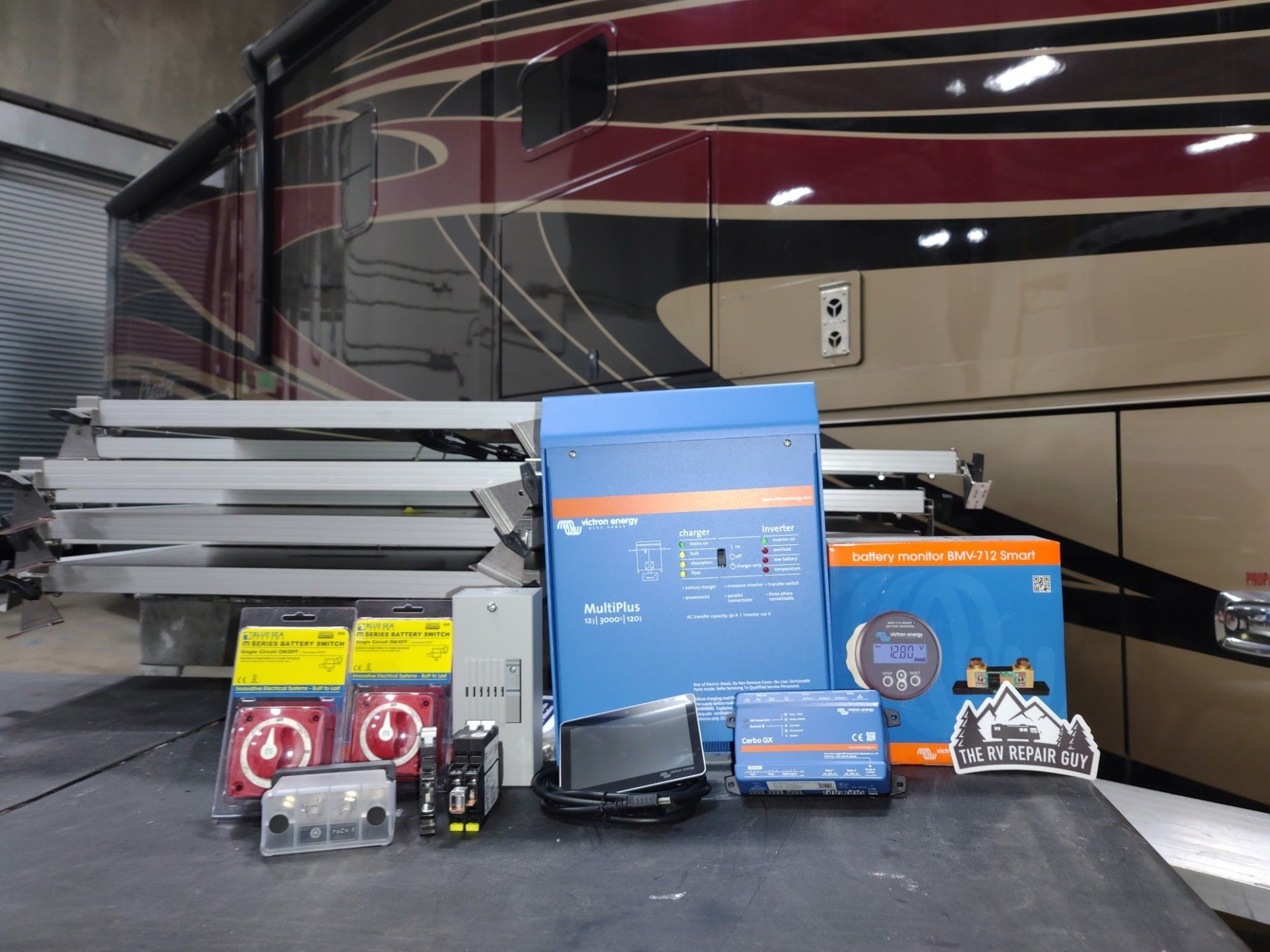 A victron energy parts package for solar.