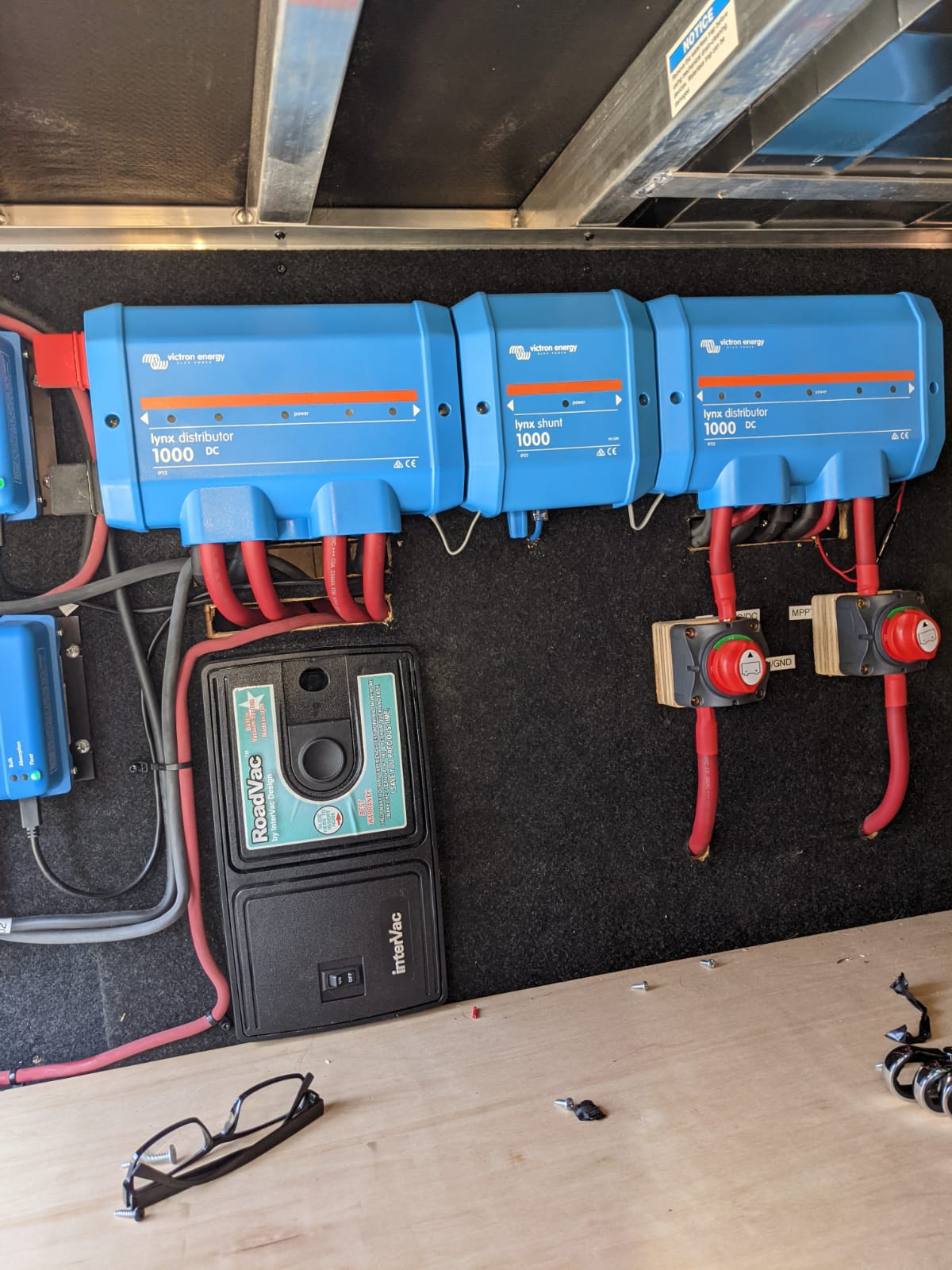 Victron energy devices installed in an RV