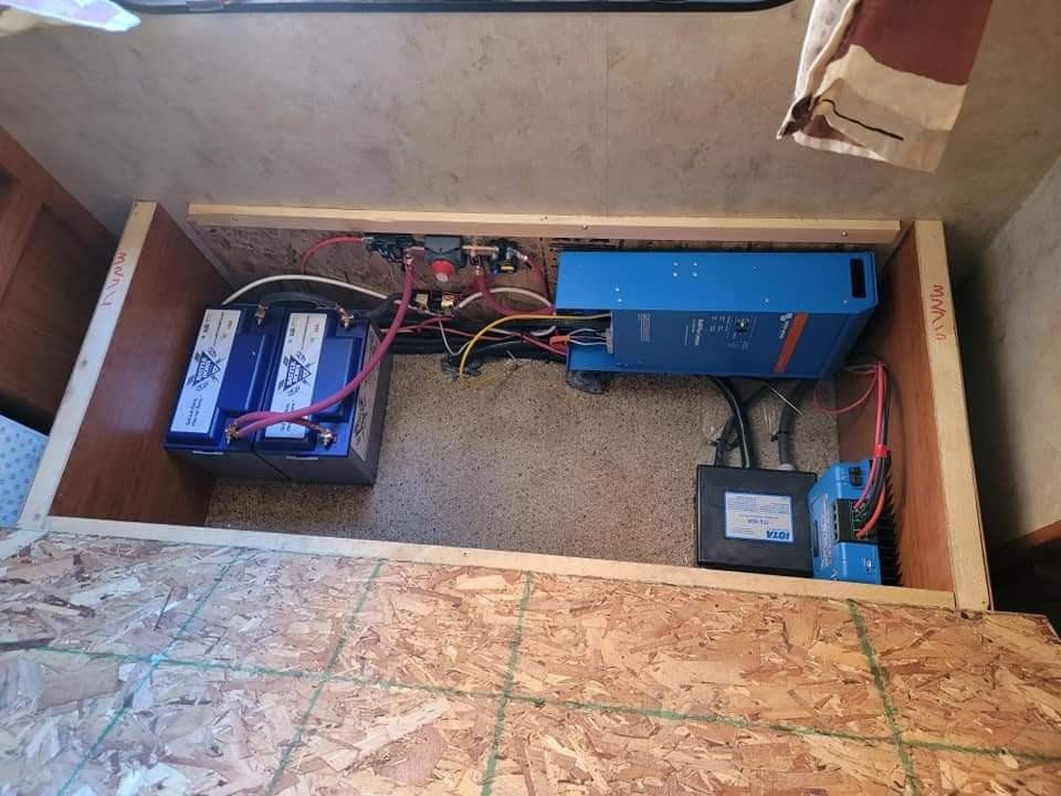Victron energy devices installed in an RV