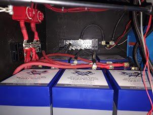 Battle born batteries installed in an RV