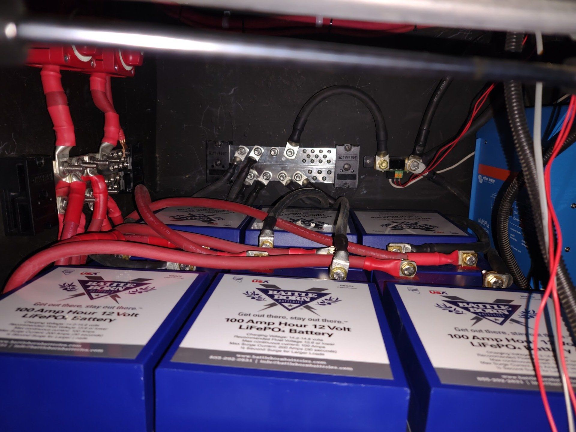 Battle born batteries installed and wired