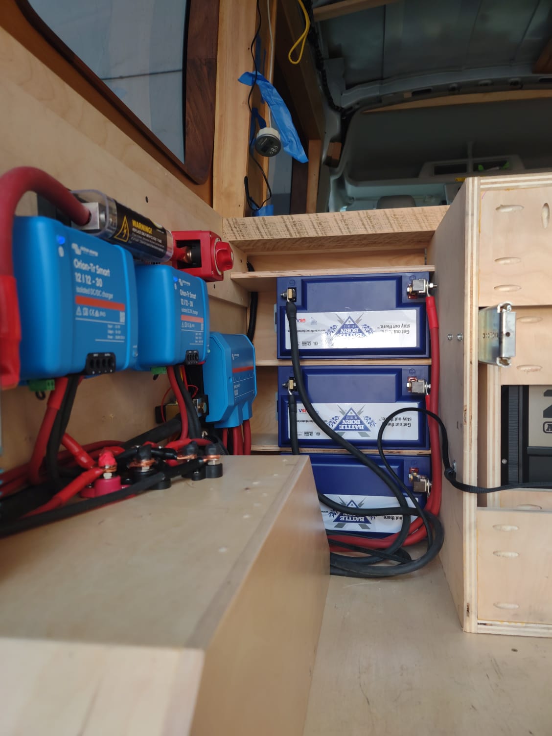 Victron energy devices installed in an RV