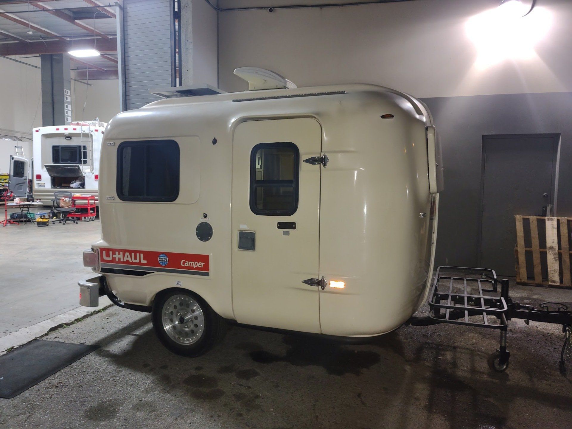 A small camper at our facility