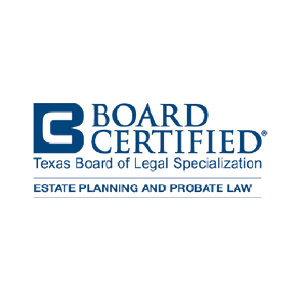 The logo for board certified texas board of legal specialization estate planning and probate law