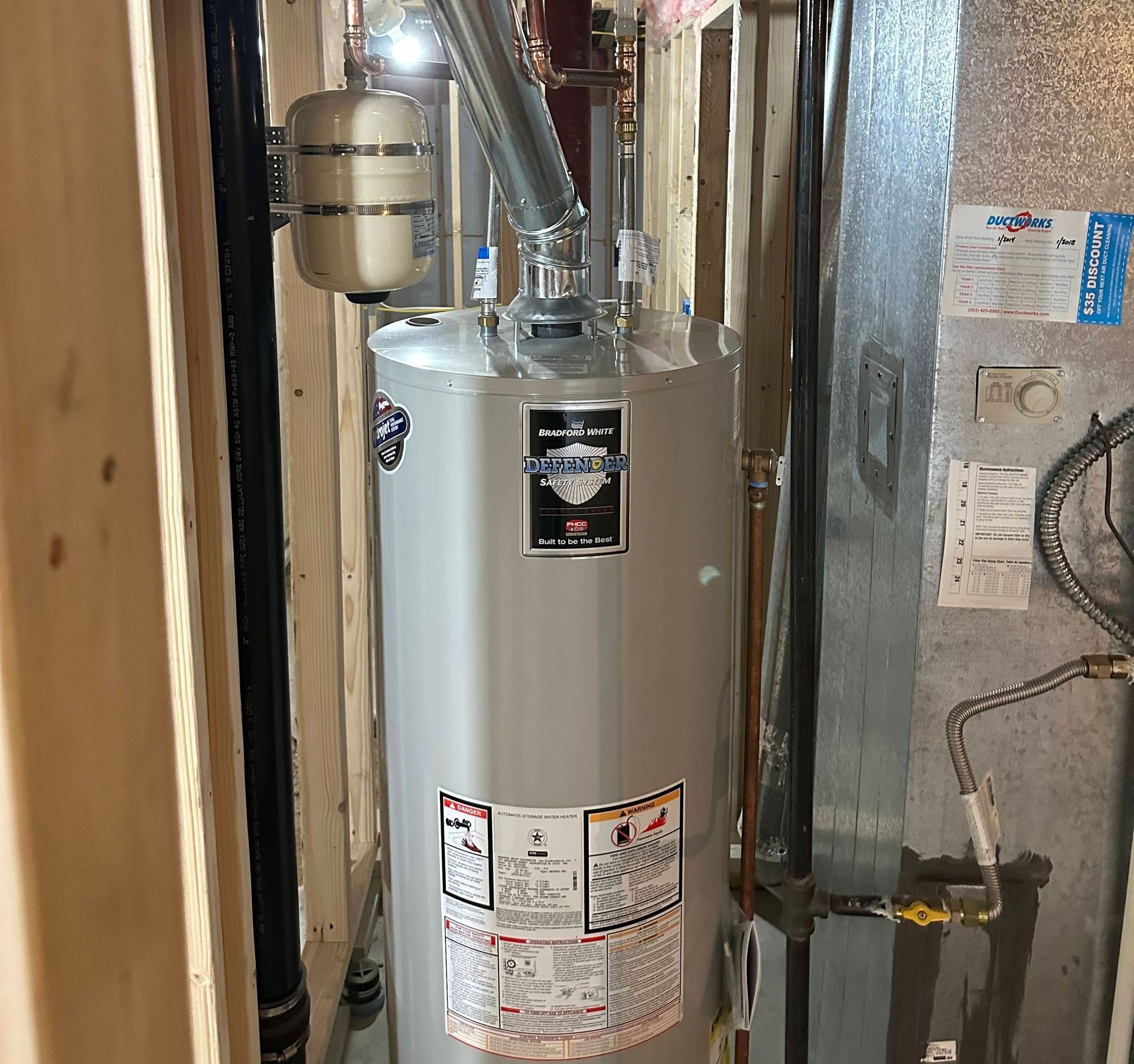 Water heater repaired by Modtech inc.