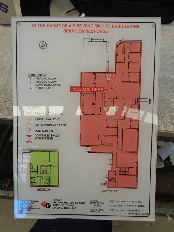 A Floor Plan Of A Building With The Word Insulate In Red — Sun City Signs In Paget, QLD