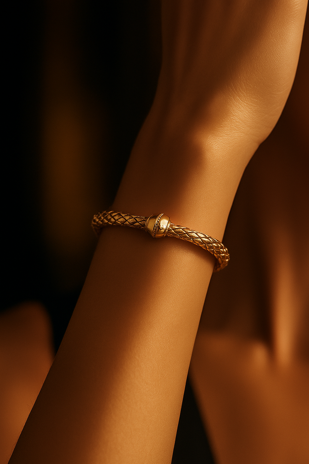 Stretch Classic van CHIMENTO gedragen door model