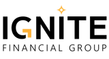 Ignite Financial Group logo: Black text with a gold 