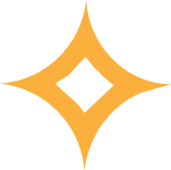 Gold starburst shape with diamond center.