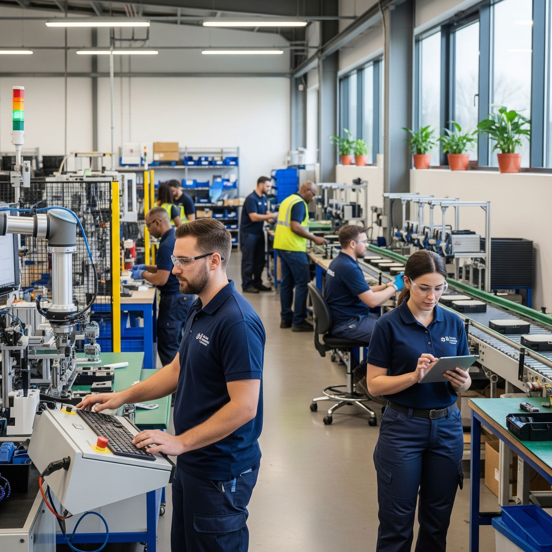 A manufacturing floor that needs marketing help