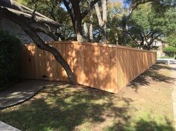 custom cedar wood privacy fence