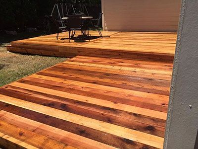 boerne custom wood deck sealed