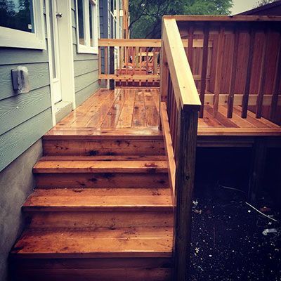 custom wood deck