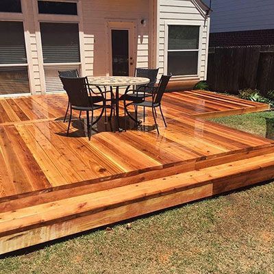 custom wood deck