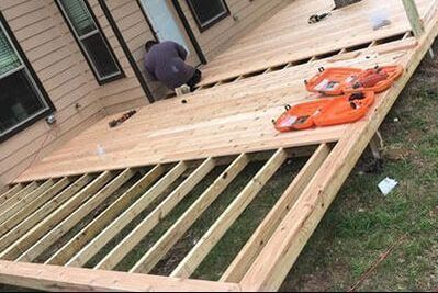 spring branch custom wood deck