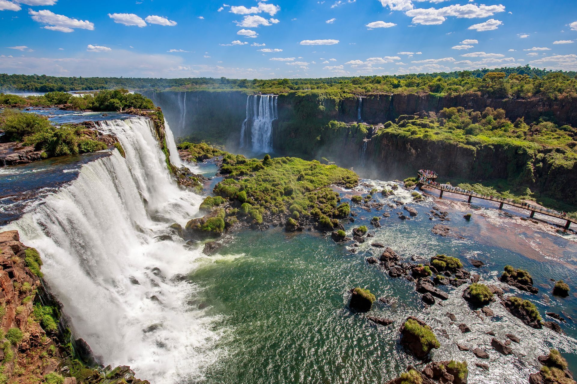 Vista área das Cataratas do Iguaçu